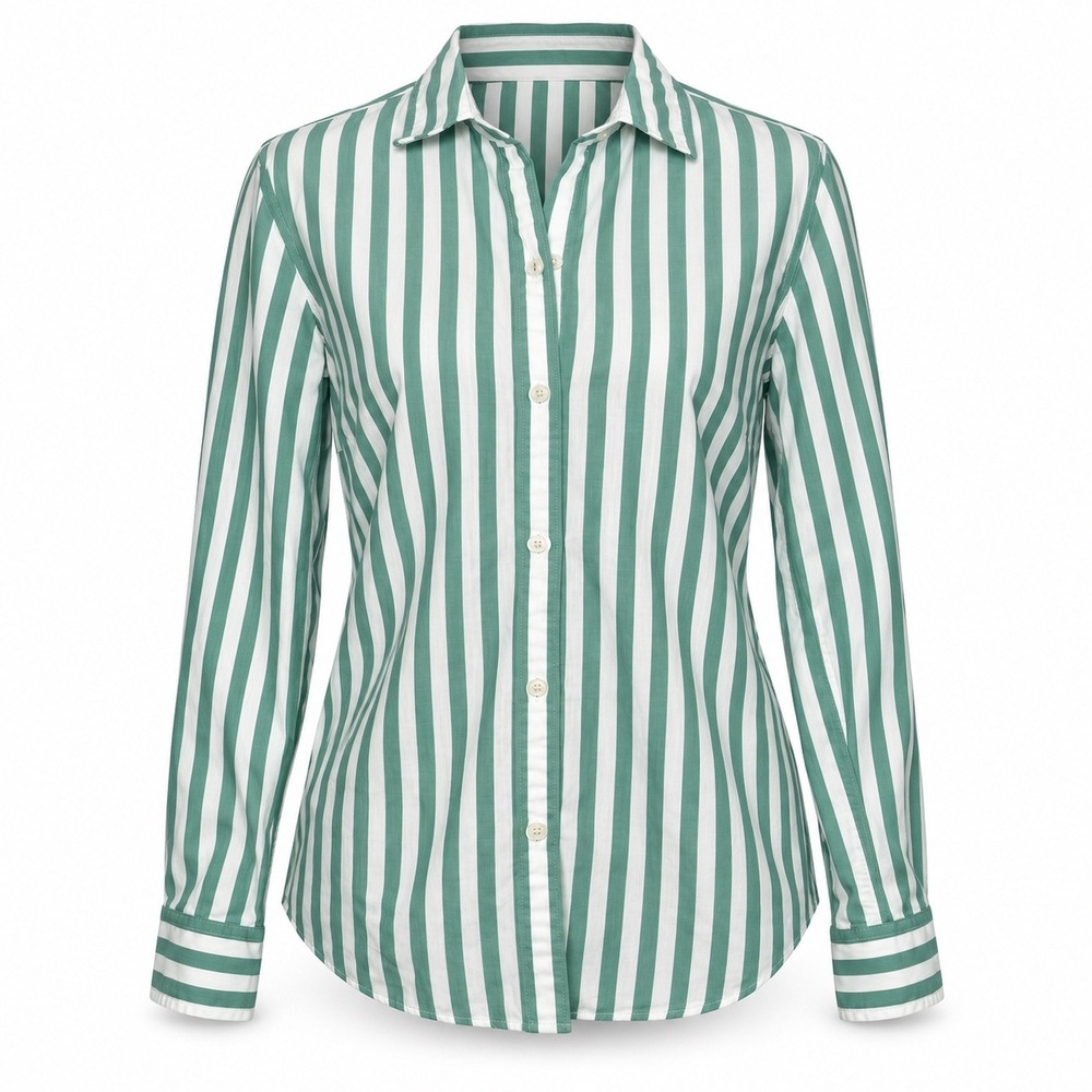 UNTUCKit Button Down Shirt W 4 Cole Coastal Chic Preppy Striped Quiet Luxury